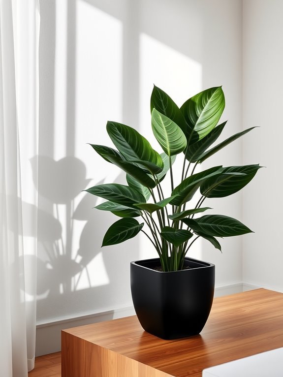 beautiful tropical houseplant