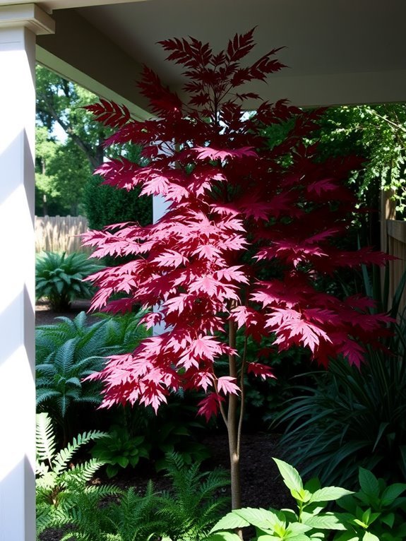 beautiful vibrant foliage tree