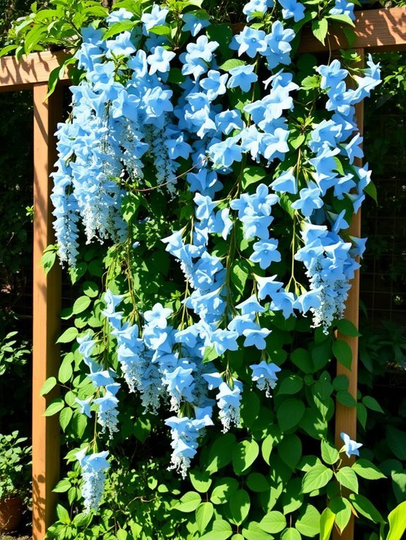 blue flowering ornamental plant