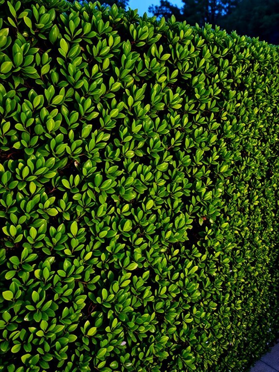 boxwood privacy garden screens