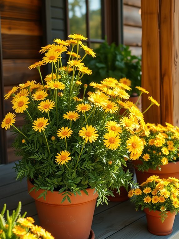 bright yellow flowering plant