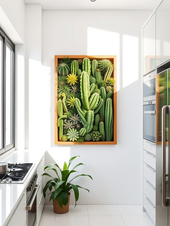 cactus themed wall decor artwork