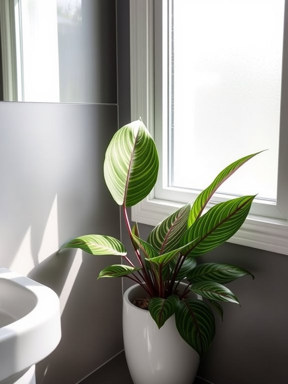 calathea in decorative pot