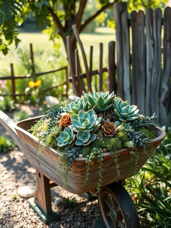 charming artificial plant display