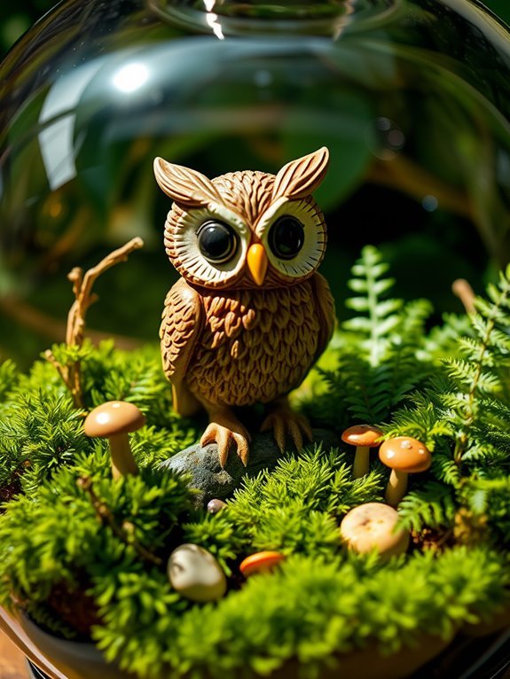 charming decorative owl statue