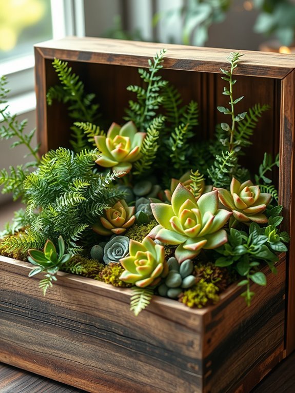 charming natural plant display