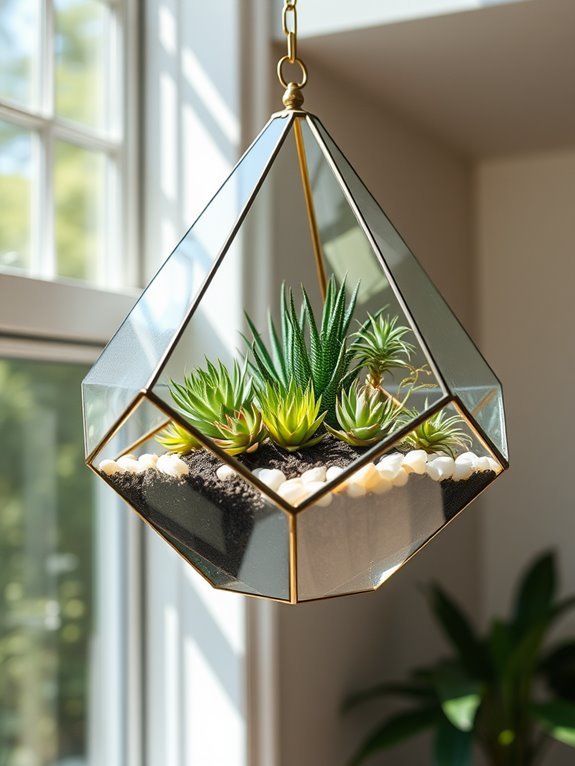 chic geometric plant holder