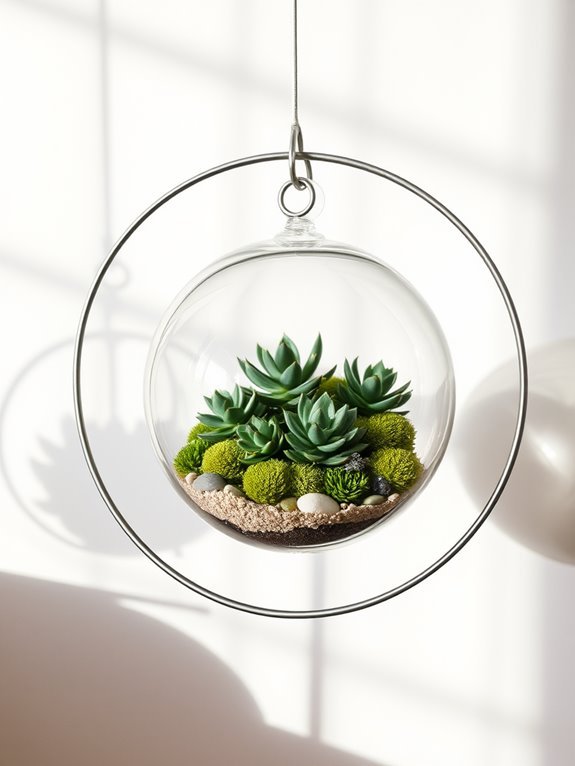 circular wire terrarium design