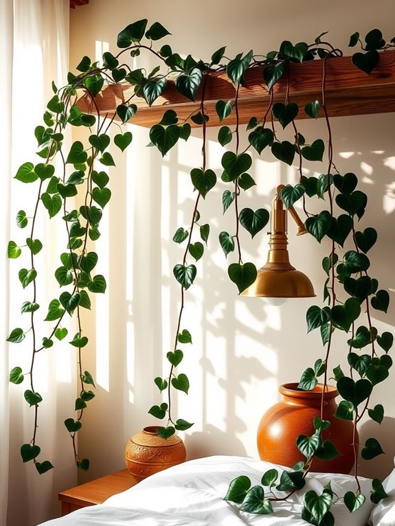 climbing green leafy plant