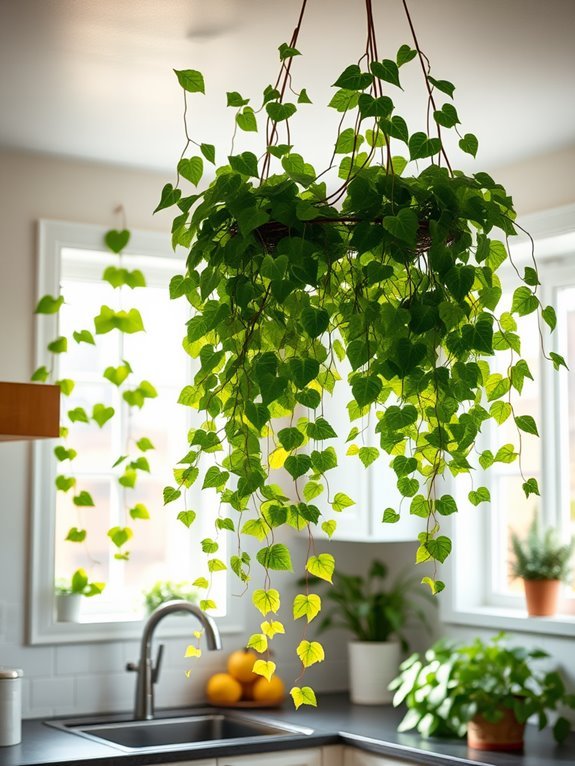 climbing green ornamental vine