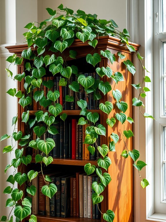 climbing vine with leaves