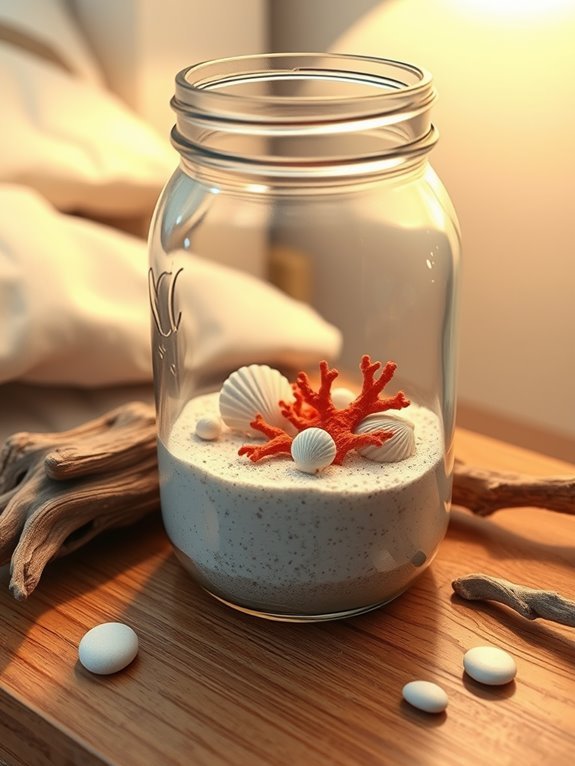 coastal decor with shells