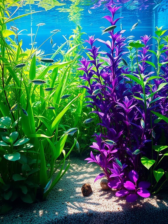 colorful aquatic landscape design