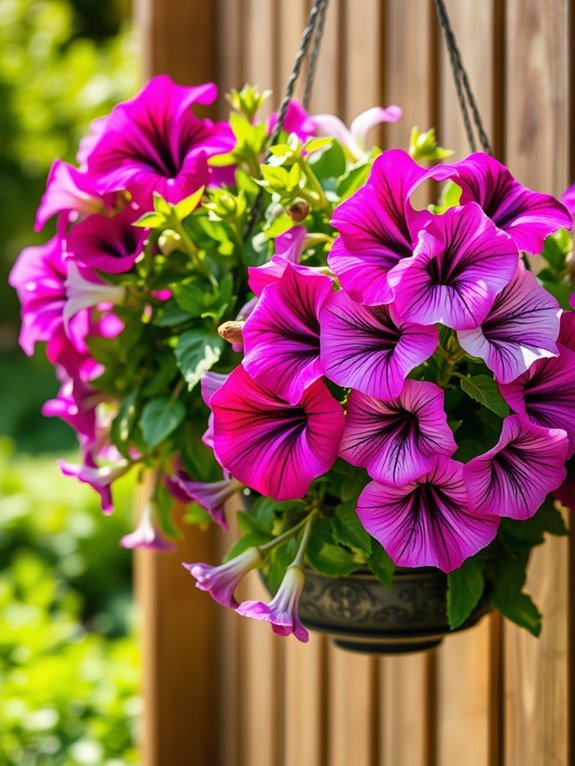 colorful blooming garden flowers