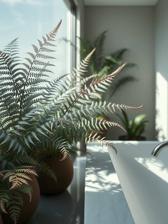 colorful delicate fern species