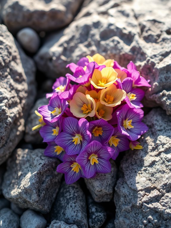 colorful delicate garden flower