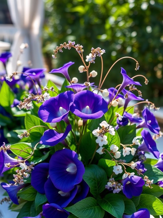 colorful floral display creation