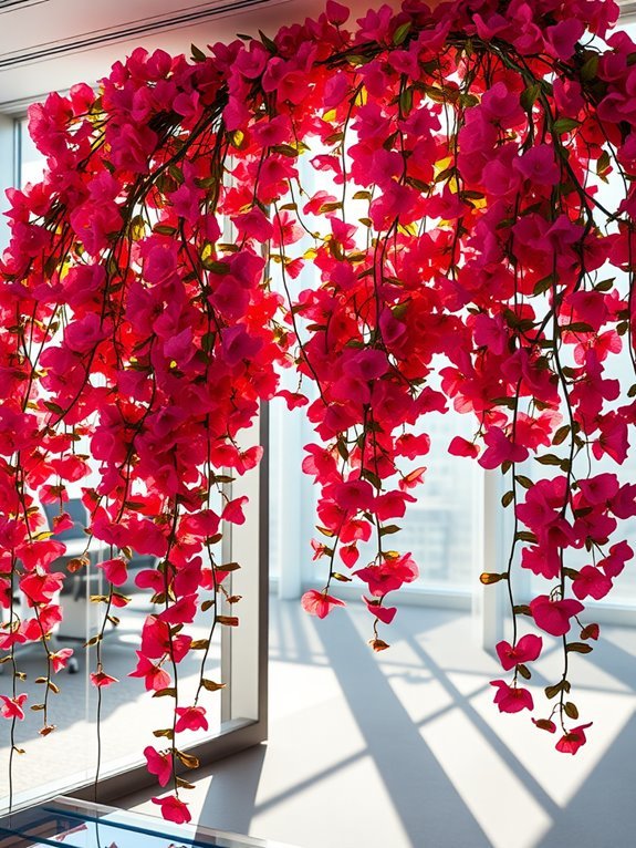 colorful flowering climbing plants