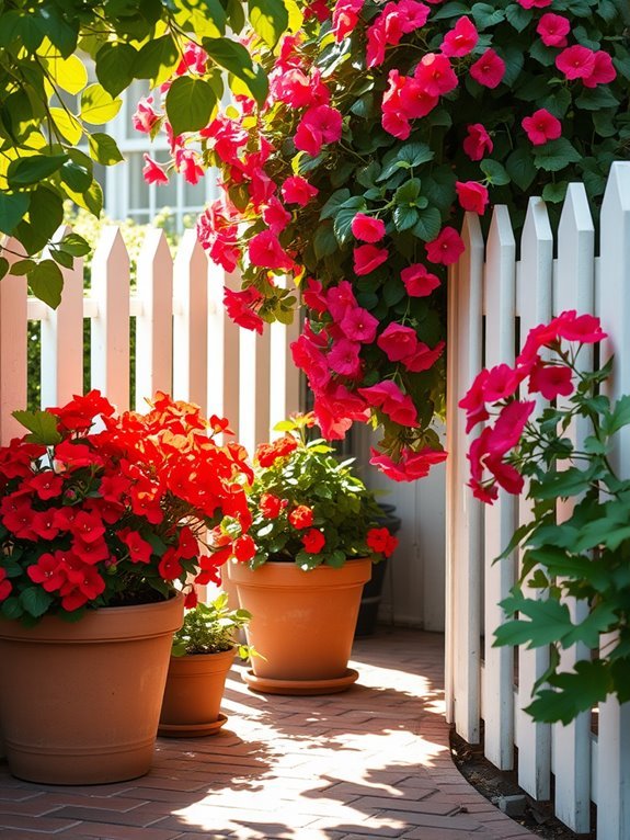 colorful flowering garden plants