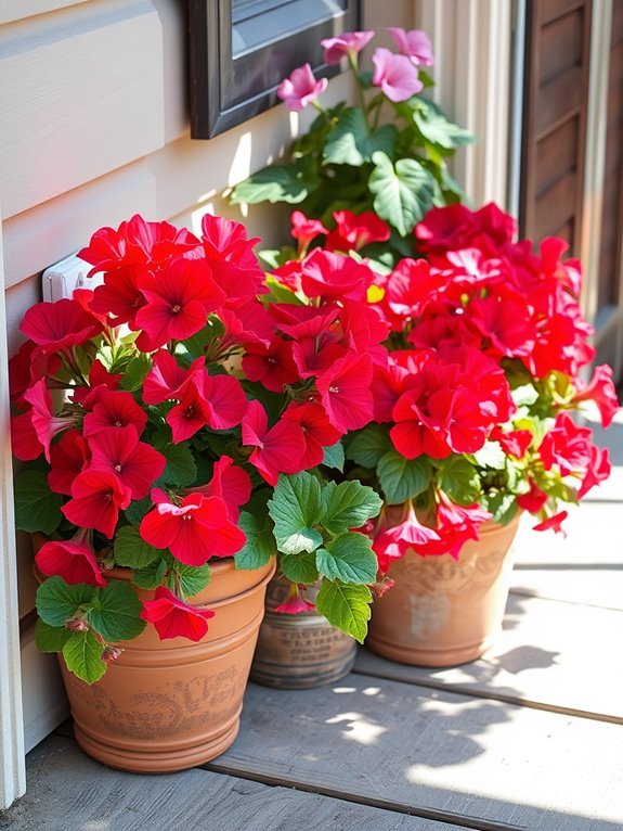 colorful flowering garden plants