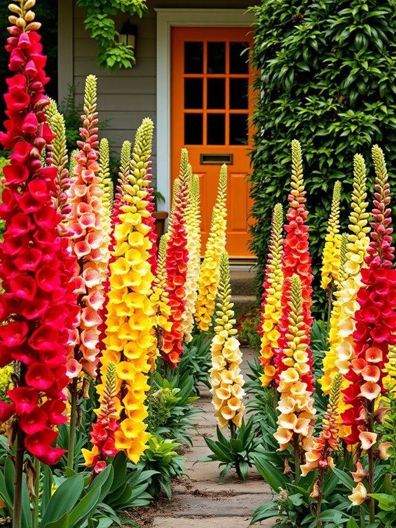 colorful flowering garden plants