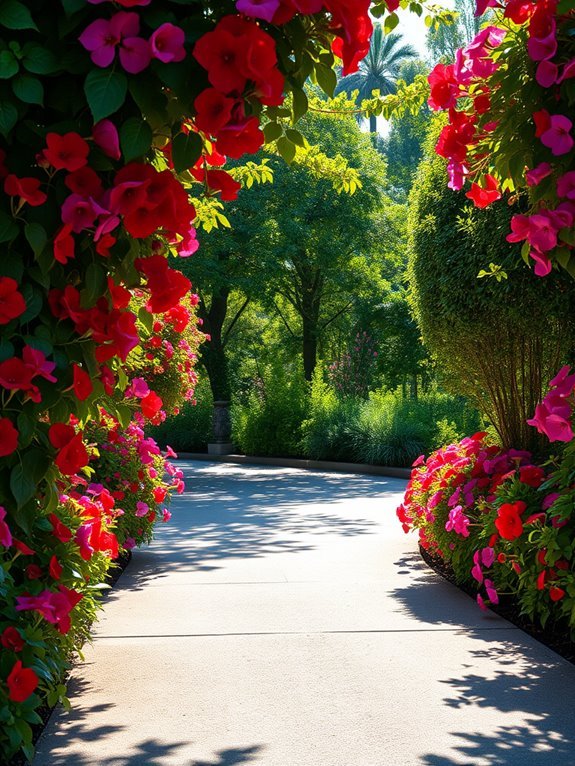 colorful flowering garden plants