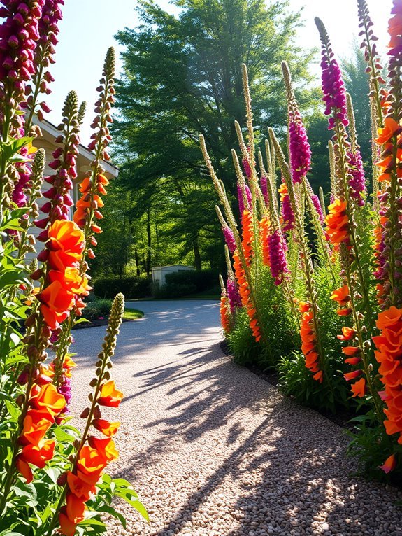 colorful flowering garden plants