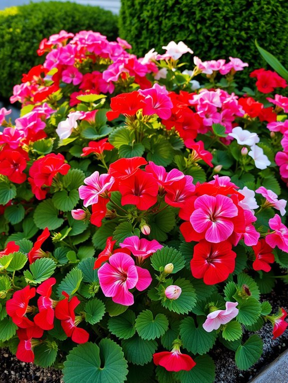 colorful flowering garden plants