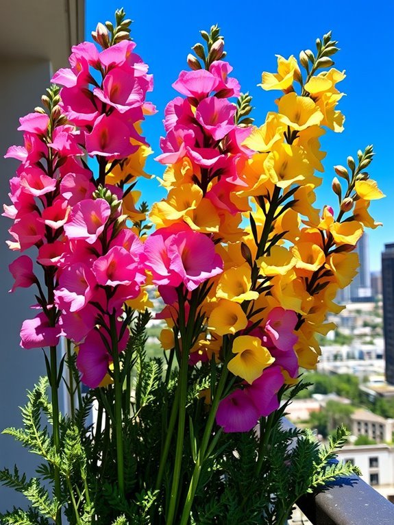 colorful garden blooms flourish