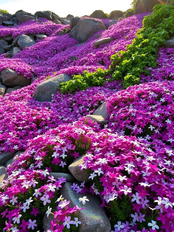 colorful ground covering flowers