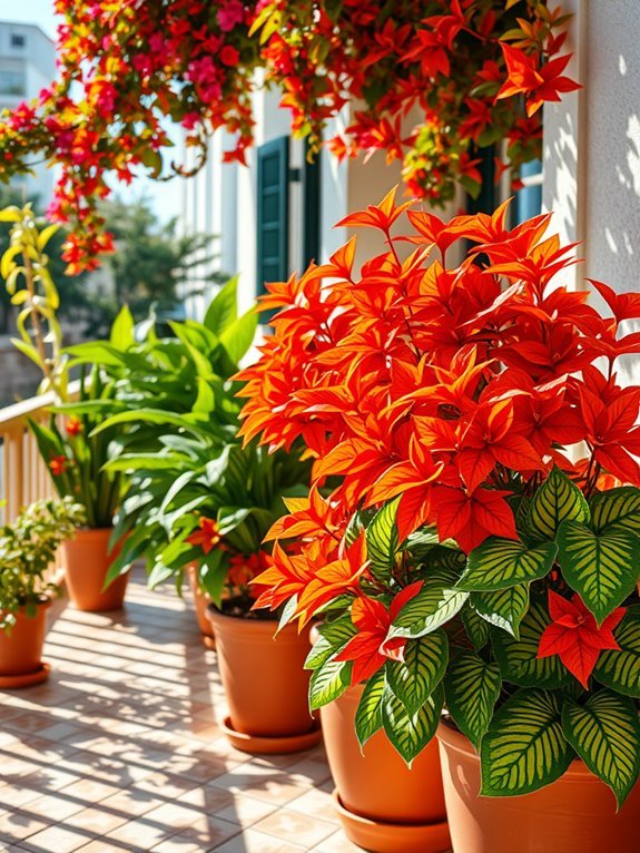 colorful ornamental houseplant species