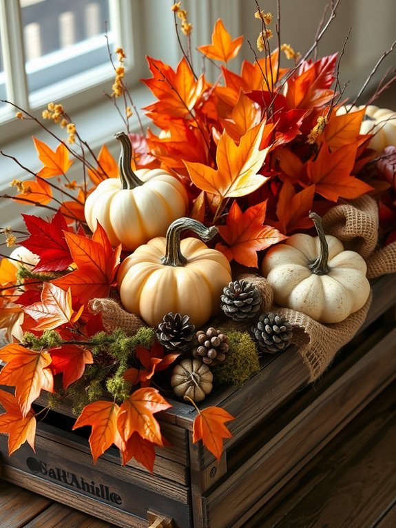 colorful seasonal floral arrangement