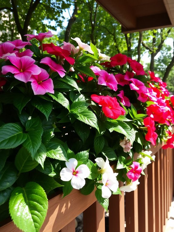 colorful shade loving flowers