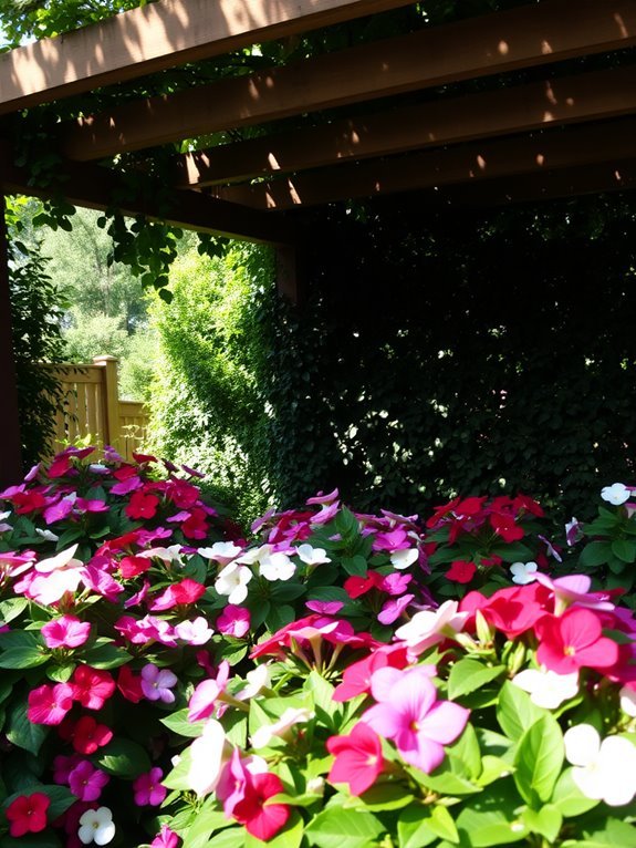 colorful shade loving flowers