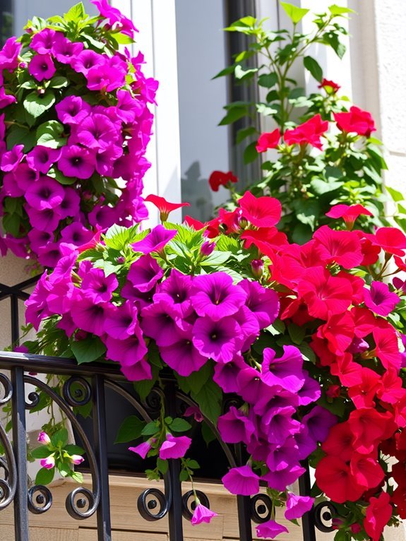 colorful summer flower garden