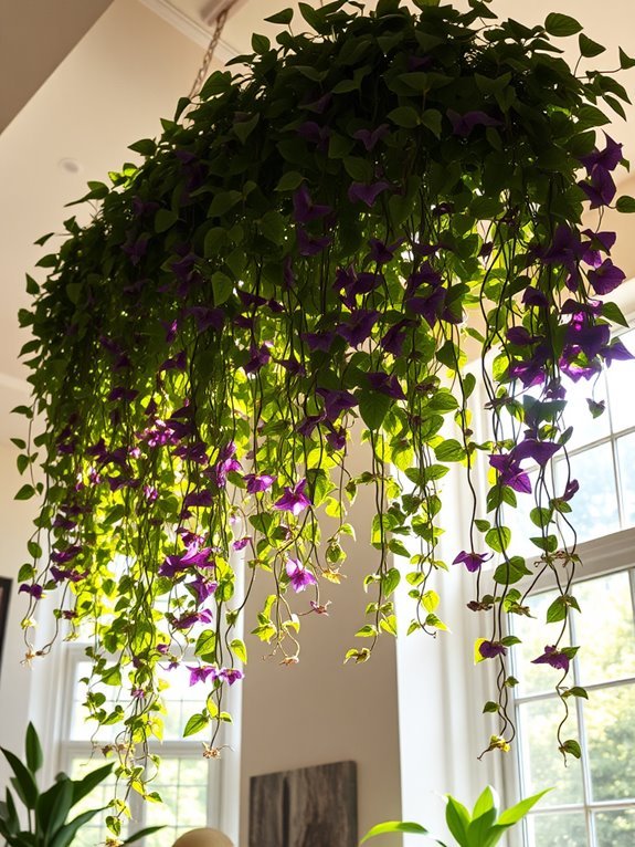 colorful trailing houseplant species