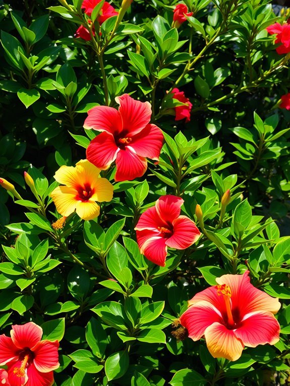 colorful tropical flowering plant