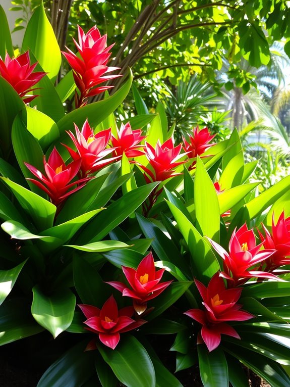 colorful tropical houseplants