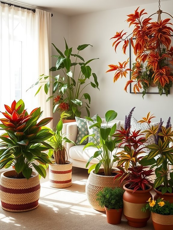 colorful tropical ornamental plant