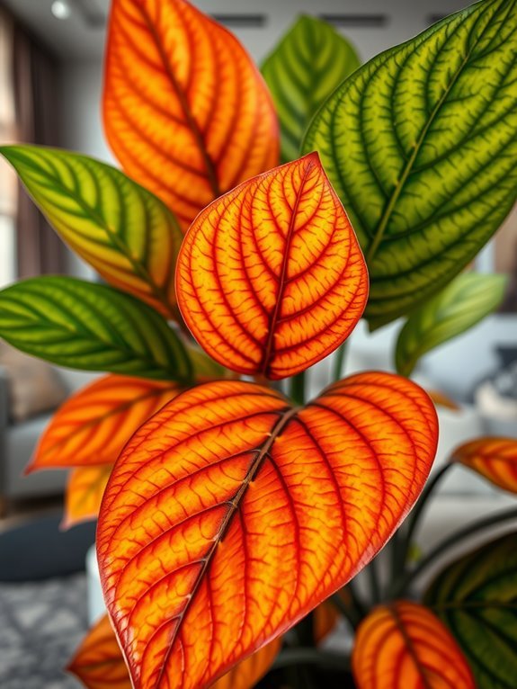 colorful tropical plant species
