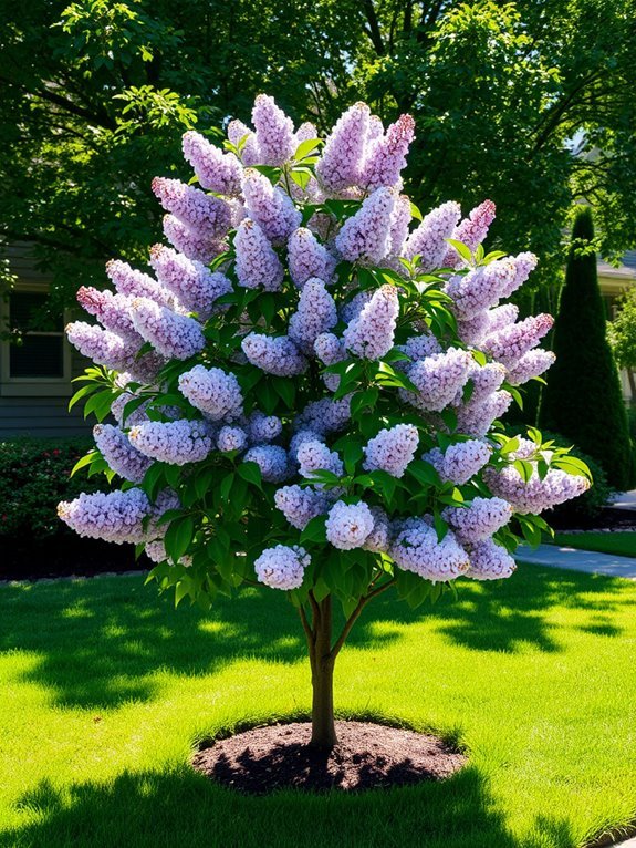 compact flowering lilac tree