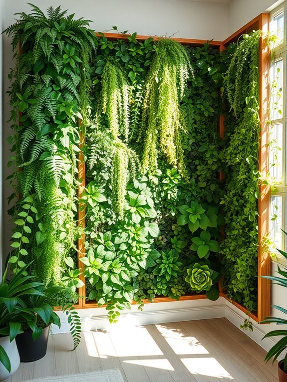 corner plant showcase area
