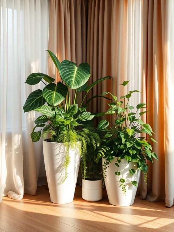 cozy indoor plant corner
