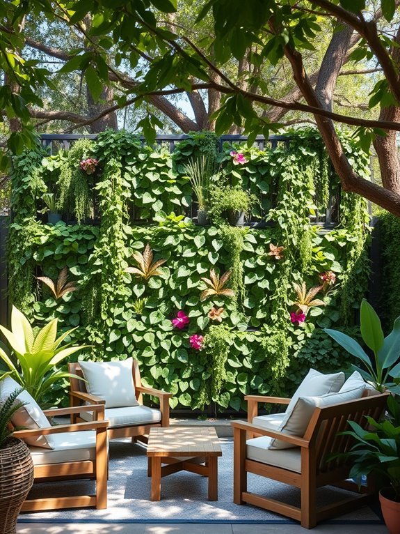 cozy outdoor relaxation space