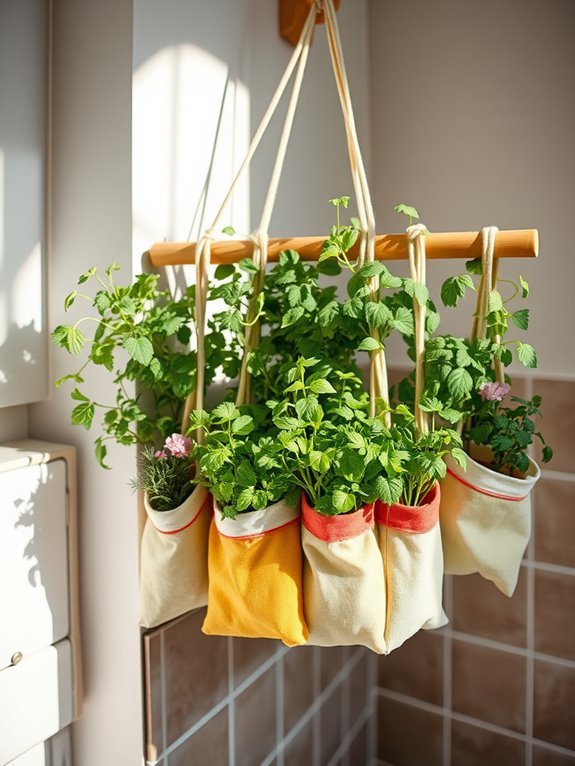 crafting fabric pocket planters