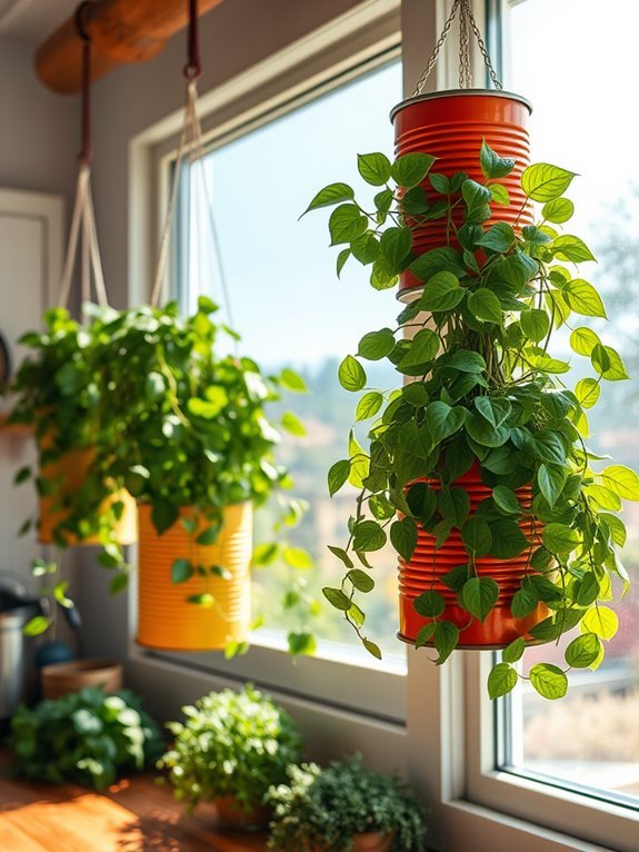 creative recycled tin decor