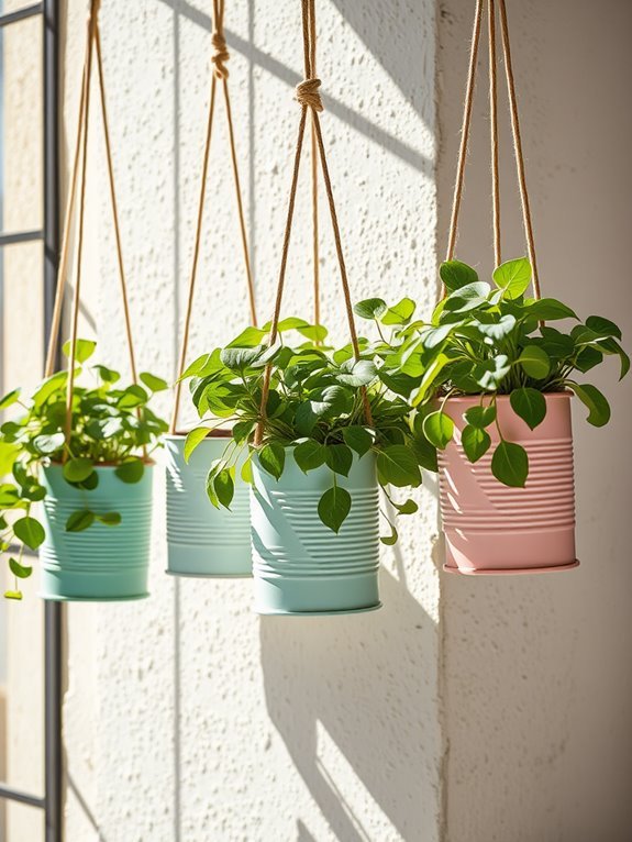 creative recycled tin hangers