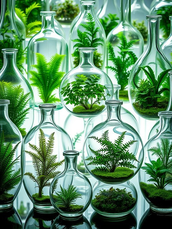 curved glass aquatic container