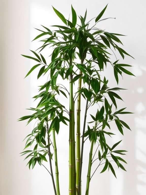 curved stalks faux bamboo