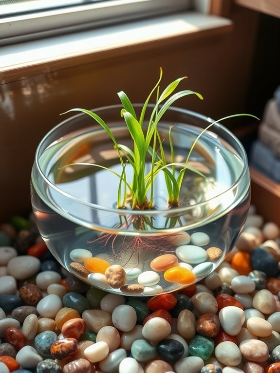 decorative aquatic stone arrangement